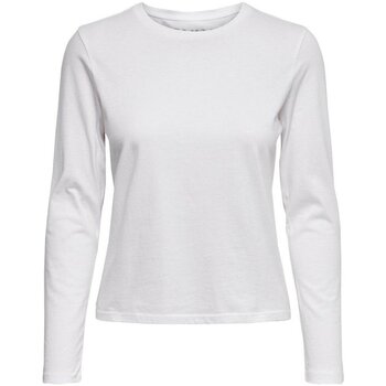 Abbigliamento Donna T-shirts a maniche lunghe Only T-Shirt Donna OnlCate Bianco