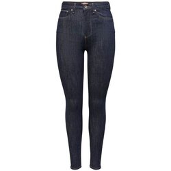 Abbigliamento Donna Jeans Only Jeans Donna Ask Hush Lif Mid Ankle Rinse Skinny Blu