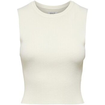Abbigliamento Donna Top / T-shirt senza maniche Only Canotta Donna Majli S\L Top Knt Noos Bianco