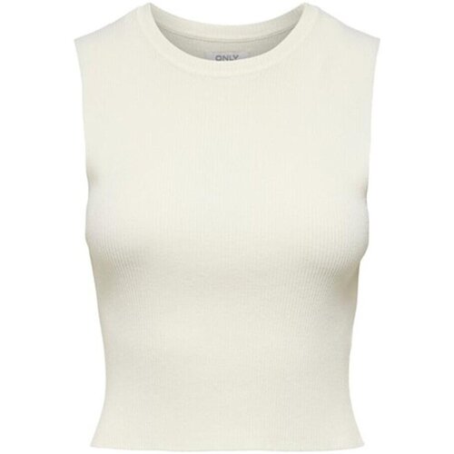 Abbigliamento Donna Top / T-shirt senza maniche Only Canotta Donna Majli S\L Top Knt Noos Bianco