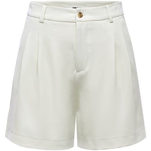 Abbigliamento Donna Shorts / Bermuda Only Short Donna Laura Hw Pleat Bianco