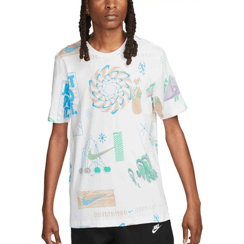 Abbigliamento Uomo T-shirt maniche corte Nike Festival Aop Bianco