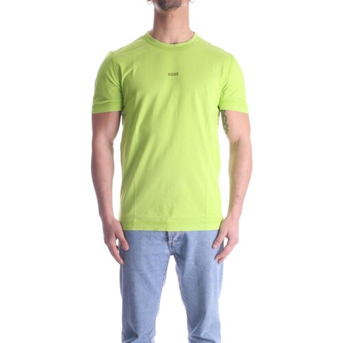 Abbigliamento Uomo T-shirt maniche corte BOSS 50477433 Verde