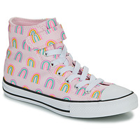 Scarpe Bambina Sneakers alte Converse CHUCK TAYLOR ALL STAR EASY ON RAINBOWS Rosa / Multicolore