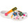 Scarpe Bambina Pantofole Crocs Classic Rainbow High Kids Clog Bianco