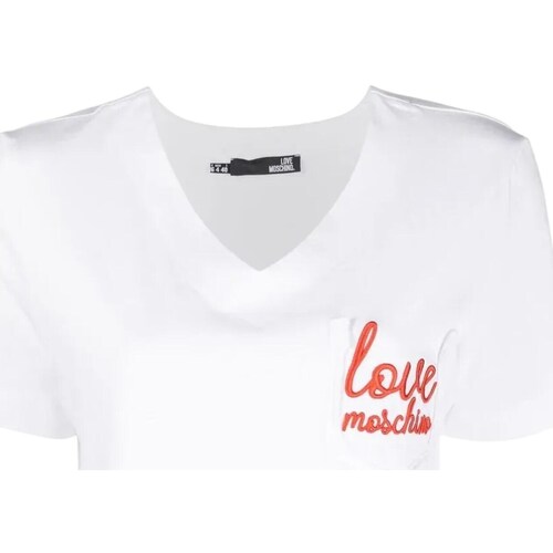 Abbigliamento Donna T-shirt maniche corte Love Moschino W4H9101M3876 Bianco