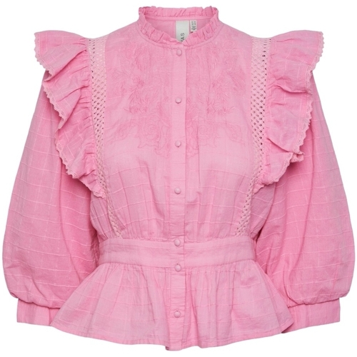 Abbigliamento Donna Top / Blusa Y.a.s YAS Shirt Ranja - Rosebloom Rosa