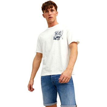 Abbigliamento Uomo T-shirt maniche corte Jack & Jones CAMISETA  HOMBRE JACK&JONES RAYON 12227778 Verde