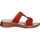 Scarpe Donna Pantofole Ara Sandali a zoccolo Rosso