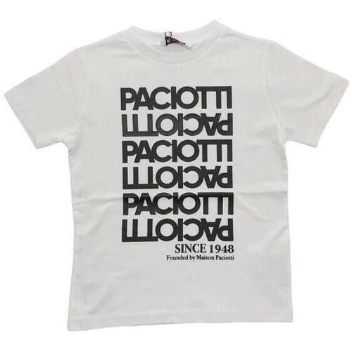 Abbigliamento Bambino T-shirt & Polo Cesare Paciotti TSP0125J 2000000160764 Bianco