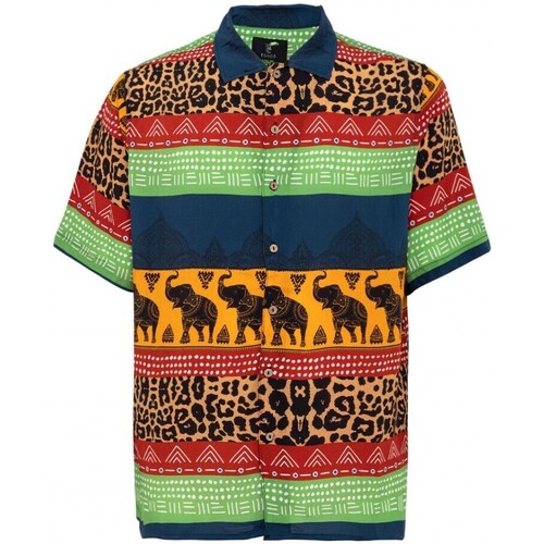 Abbigliamento Uomo T-shirt & Polo Tooco Camicia Bowling Mowgly Nero