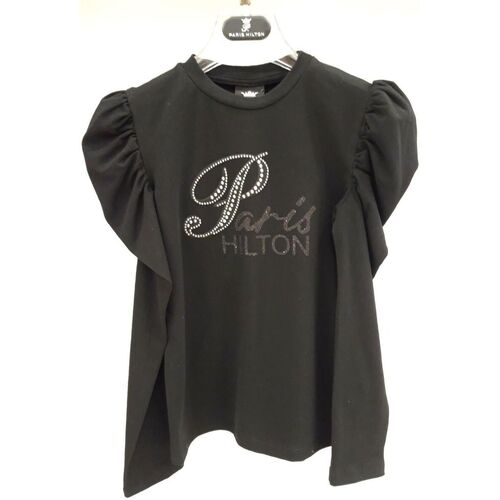 Abbigliamento Bambina T-shirt & Polo Paris Hilton PH1468 2000000075365 Nero