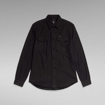 Abbigliamento Uomo Camicie maniche lunghe G-Star Raw D20165-7647 MARINE-B564 BLACK Nero