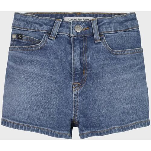 Abbigliamento Bambina Shorts / Bermuda Calvin Klein Jeans IG0IG01978 RELAXED SHORT-1A4 MID BLUE Blu