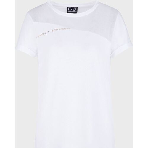 Abbigliamento Donna T-shirt & Polo Ea7 Emporio Armani 3KTT34 Bianco