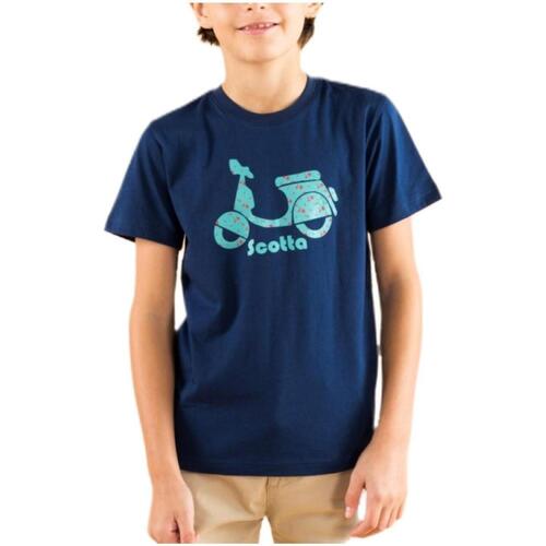 Abbigliamento Bambino T-shirt maniche corte Scotta  Blu