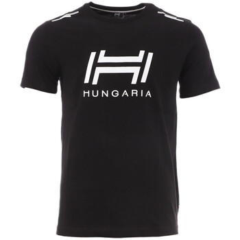 Abbigliamento Uomo T-shirt maniche corte Hungaria 718720-60 Nero