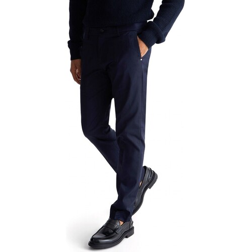 Abbigliamento Uomo Jeans Liu Jo Pantalone Chino Capritela Dark Blue Blu