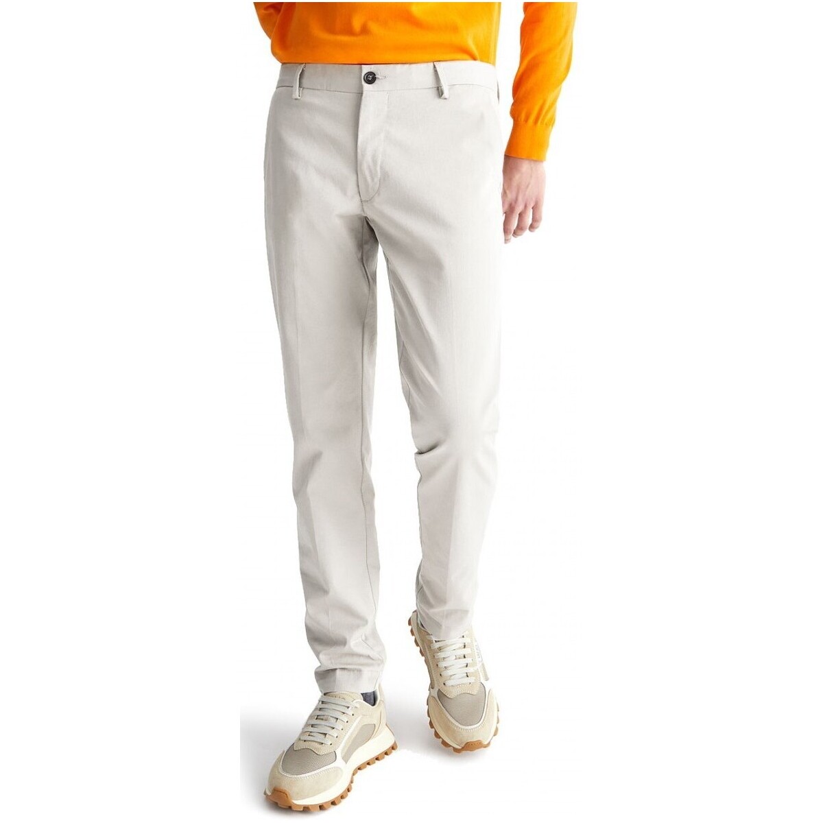 Abbigliamento Uomo Jeans Liu Jo Panta Chino Regular Capritela Bianco
