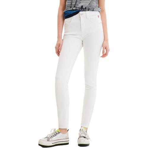Abbigliamento Donna Jeans slim Desigual 23SWDD21 Bianco