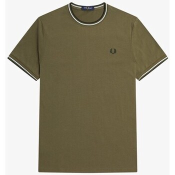 Abbigliamento Uomo T-shirt & Polo Fred Perry - T/SHIRT  CON PROFILO Verde