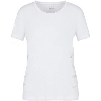 Abbigliamento Donna T-shirt maniche corte Emporio Armani EA7 T-shirt Donna Train Logo Series Bianco