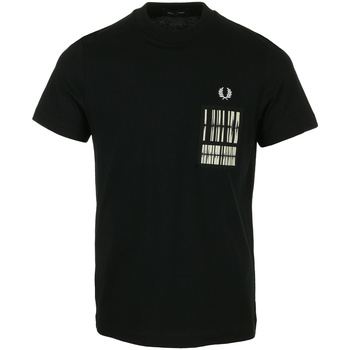 Abbigliamento Uomo T-shirt maniche corte Fred Perry Soundwave Patch T-Shirt Nero