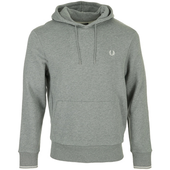 Fred Perry Tipped Hooded Sweatshirt Grigio