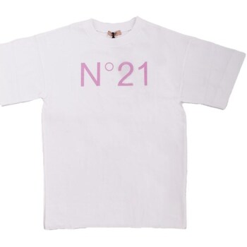 Abbigliamento Bambina T-shirt maniche corte N°21 N21617 Bianco