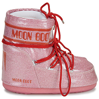 Moon Boot MB ICON LOW GLITTER Rosa / Rosso