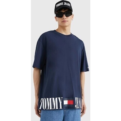 Abbigliamento Uomo T-shirt & Polo Tommy Jeans T-Shirt BLU NAVY