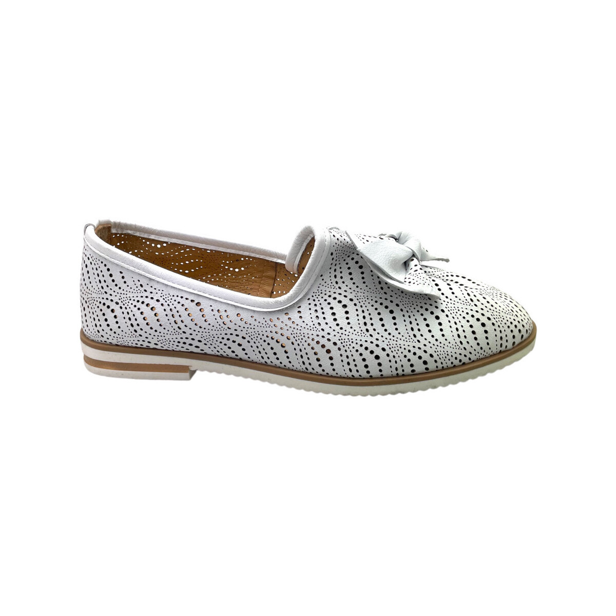 Scarpe Donna Mocassini Shoes4Me SHOACCFbi Bianco