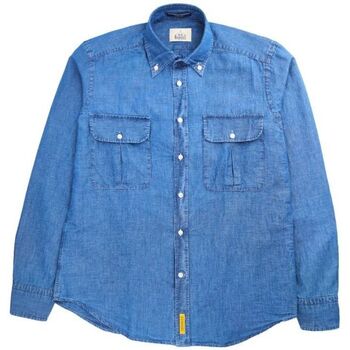 Abbigliamento Uomo Camicie maniche lunghe Bd Baggies Camicia Bradford Uomo Denim Blue Blu