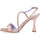 Scarpe Donna Sandali Albano sandalo gioielle raso strass nude Rosa