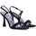Scarpe Donna Sandali Albano sandalo gioielle raso strass nero Nero