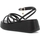 Scarpe Donna Sandali Exé Shoes donna sandali con zeppa IRIS-618 NERO Nero