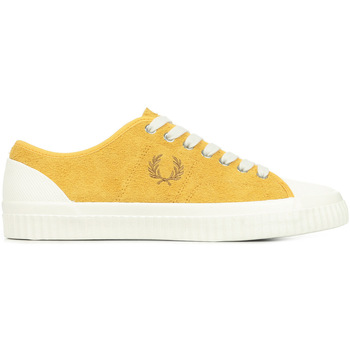 Scarpe Uomo Sneakers Fred Perry Hughes Low Textured Giallo