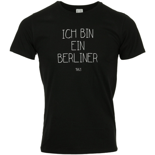 Abbigliamento Uomo T-shirt maniche corte Civissum Ich Bin Ein Berliner Tee Nero