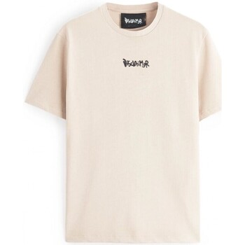 Abbigliamento Uomo T-shirt & Polo Disclaimer T-Shirt In Jersey Con Logo Mini Beige