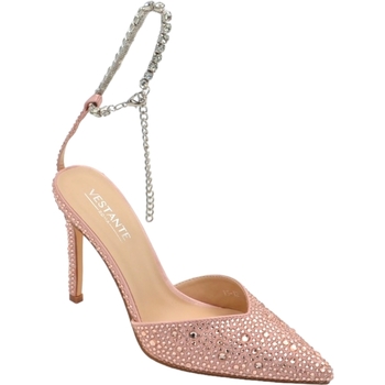 Scarpe Donna Décolleté Malu Shoes Decollete' donna gioiello elegante in tessuto oro rosa con stra Oro