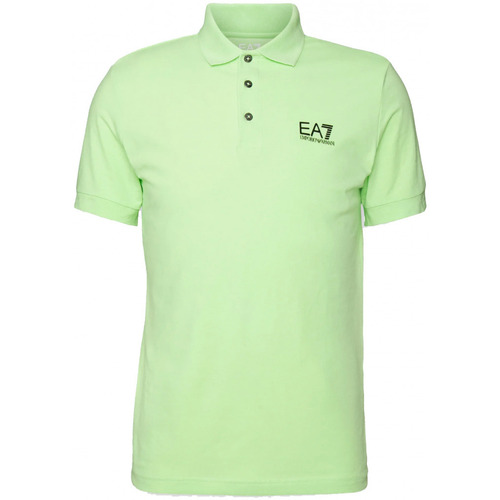 Abbigliamento Uomo T-shirt & Polo Ea7 Emporio Armani Polo EA7 8NPF04 PJM5Z Core Identity Uomo Verde Fluo Verde