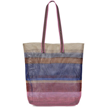 Borse Donna Tote bag / Borsa shopping Epice Shopping bag in tessuto multicolore a righe Rosa