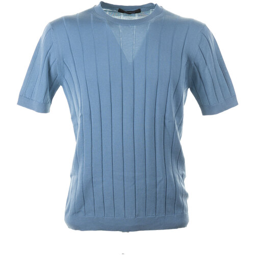 Abbigliamento Uomo T-shirt & Polo Tagliatore T-shirt azzurra in maglia leggera Multicolore