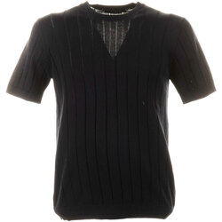 Abbigliamento Uomo T-shirt & Polo Tagliatore T-shirt nera in maglia leggera Nero