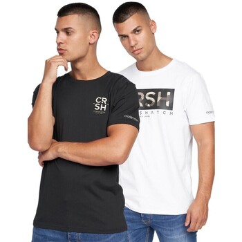 Abbigliamento Uomo T-shirts a maniche lunghe Crosshatch Wamter Nero
