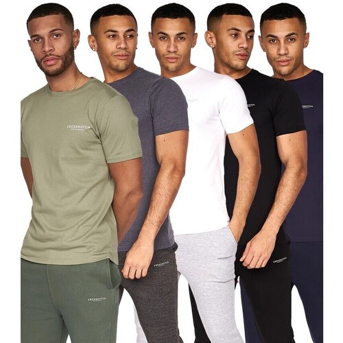 Abbigliamento Uomo T-shirts a maniche lunghe Crosshatch Traymax Multicolore