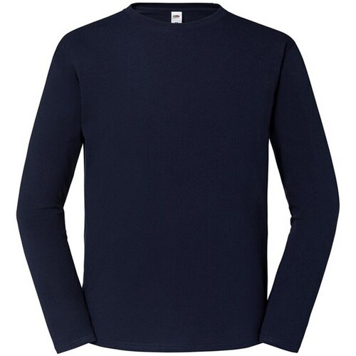 Abbigliamento Uomo T-shirts a maniche lunghe Fruit Of The Loom Iconic 195 Premium Blu