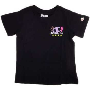 Abbigliamento Bambina T-shirt maniche corte Champion Crewneck T-Shirt Nero