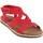 Scarpe Donna Multisport Interbios Sandalo da donna INTER BIOS 2200 rosso Rosso