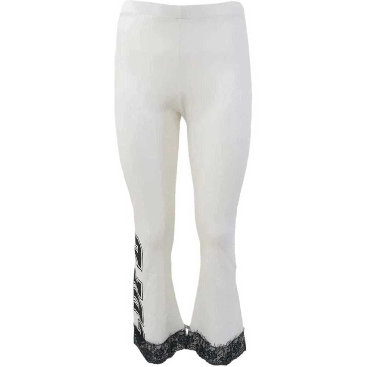 Abbigliamento Donna Pantaloni da tuta Comme Des Fuckdown Pants Logo Glitter Bianco